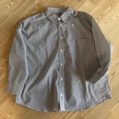 未使用品★ トップバリュ　ストライプ長袖シャツ　140