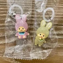 モンチッチ めじるしアクセサリー 2 チムたん ピンク イエロー 2点セット