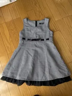 ノースリーブ 千鳥柄 ワンピース コムサ
