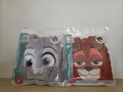【2個セット】ズートピア2 ジュディ＆ニック タオルキャップ キッズ 新品 吸水