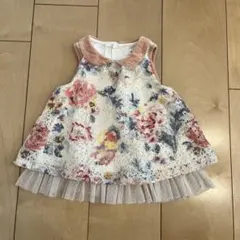 センスオブワンダー　チュニック　花柄　90