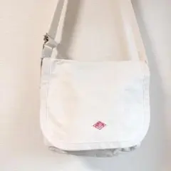 美品 ダントン ショルダーバッグ メッセンジャーバッグ キャンバス 生成り 白