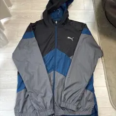 Puma ピステ・ウィンドブレーカー 黒/青/灰