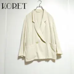 KORET　ダブルテーラードジャケット　薄地　L相当　㈱レナウンルック ゆったりのサムネイル