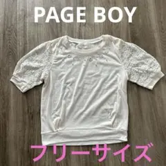 PAGEBOY ページボーイ　半袖　レース袖　シャツ