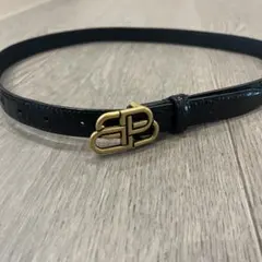 希少✨バーバリー BURBERRY エンボスロゴ レザー カチューシャ 黒