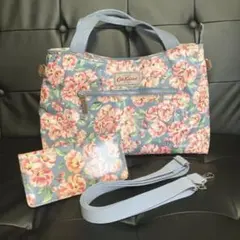 キャスキッドソン　桜柄　バッグ&ウォレット
