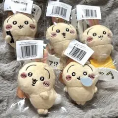 うさぎだらけくじ　E賞　5種　セット　ぬいぐるみバッジ　ちいかわ