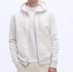 GAP ホワイト ジップアップパーカー ユニセックス