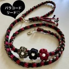 犬リード　♡カフェリード♡ パラコード　ハンドメイド