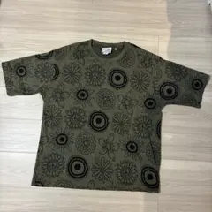 gym master 総柄 Tシャツ カーキ Mサイズ