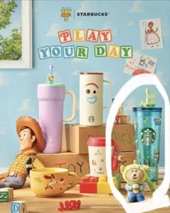 よ*ー様 韓国 スタバ トイストーリー リトルグリーンメン コールドカップ ベア