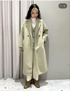 Melan Cleuge ロングチェスターコート