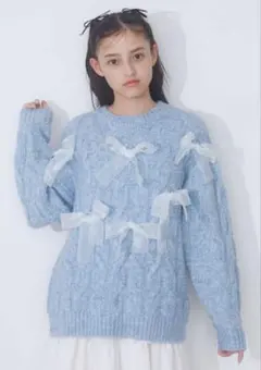 新品 りぼんがいっぱいニットのサムネイル