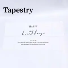 ハッピーバースデータペストリー誕生日装飾壁布ポスター白ホワイト飾りインテリア横