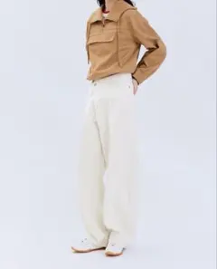 5/7まで出品 H&M バレルデニム ホワイト