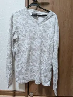 semantic design 長袖柄シャツ白色のサムネイル