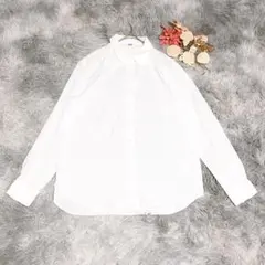 UNIQLO ユニクロ（M）長袖 シャツ イージーケア シンプル ベーシック