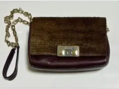 MARELLA ショルダーバッグ レザー ハラコ