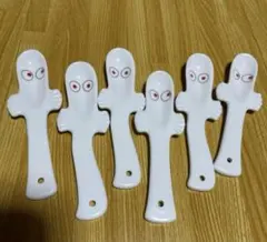 MOOMIN、ニョロニョロ、陶器、スプーン、れんげ　６本セット　未使用