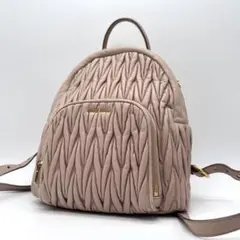 miumiu バックパック リュック マテラッセ レザー ピンクベージュのサムネイル