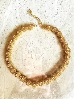 ゴールド色　キラキラ　ネックレス　チョーカー