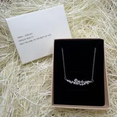 ジルコニア パール ネックレス シルバー 結婚式 プレゼント ギフトBOX付