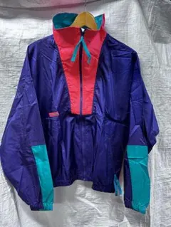 80 90's コロンビア　ネオンカラー　ナイロン　ジャケット　L 未使用品
