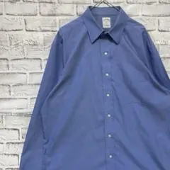 ブルックスブラザーズ長袖シャツ！ブルーL 827