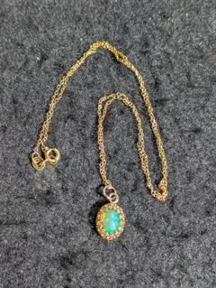 美品✨スワロフスキー ネックレス グリーン ジルコニア ブラック 