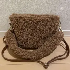 andrea cardone ボア ハンドバッグ ショルダー クラッチ 3way