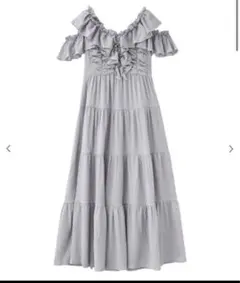 2WAYフリルティアードワンピース