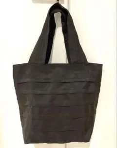 【美品】KAGURAYA 畳縁　トートバッグ　A4 可　肩掛け可　ダークブラウンのサムネイル