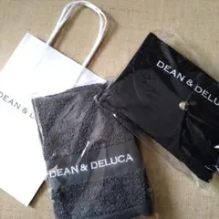 ディーンアンドデルーカ　DEAN DELUCA折り畳みエコバッグ　フェイスタオル