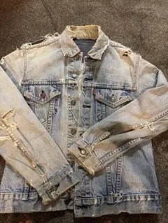 リーバイスデニムジャケットヴィンテージ裏ボタン529バレンシア製