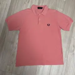 FRED PERRY フレッドペリー ポロシャツ M ピンク 刺繍ロゴ 香港製のサムネイル