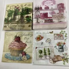 デコパージュ用ナプキン4種類
