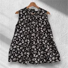 UNITED ARROWS 花柄ノースリーブシャツボタニカル柄Fサイズのサムネイル