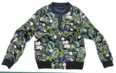 H&M 総花柄 リバーシブル ラグランジャケットМＡ-１ 男女兼 (М)