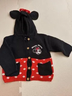 ディズニーミニーちゃん。 ベビー90cmカーディガンフード付き