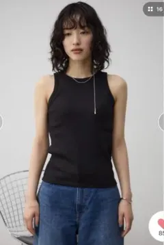 AZUL BY MOUSSY ベーシックカップ付きアメリカンスリーブタンク
