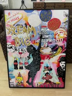 ビジュー アートパネル バンクシー 風船と少女 壁掛け パネル アート