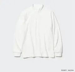 UNIQLO ストレッチフリースモックネックT ホワイト Lサイズ
