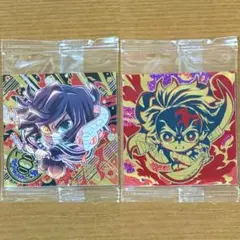鬼滅の刃シールウエハース13 極レア伊黒小芭内 無限レア竈門炭治郎 2枚セット