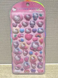 ハローキティ コットンパフィーシール