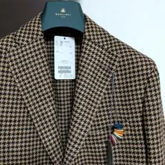 新品 BOGLIOLI ヴァージンウールハウンドトゥースジャケット 48