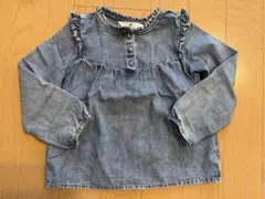 H&M デニム長袖シャツ 128cm
