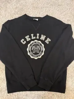 CELINE クルーネック スウェット ブラック S