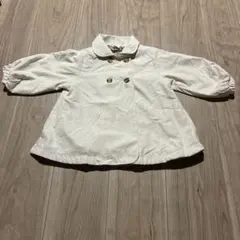 Cottoli トレンチコートジャケット ダブルボタン　90cm 花柄