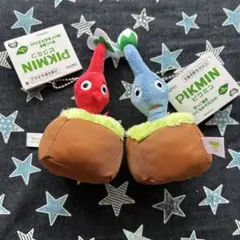 ピクミン引っこ抜きぬいぐるみマスコット 赤と青